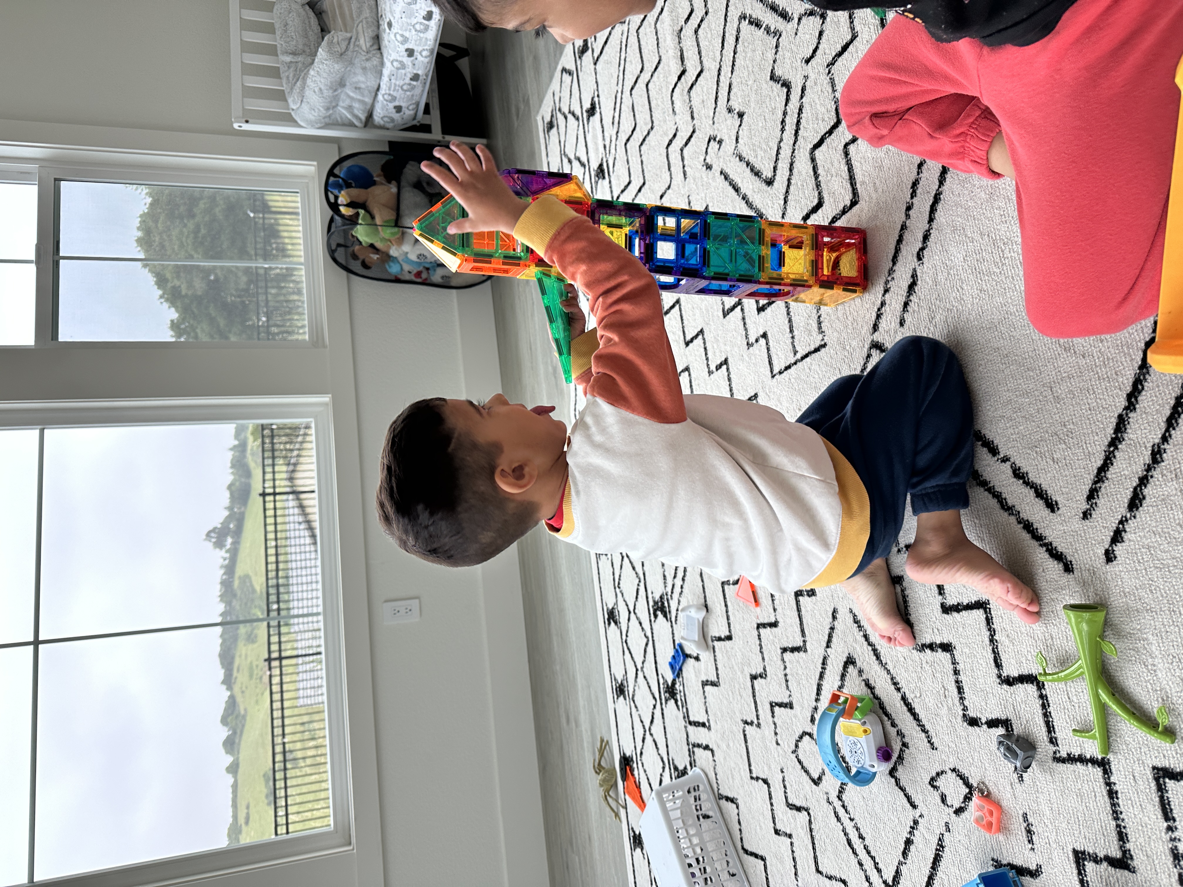 Children doing art project